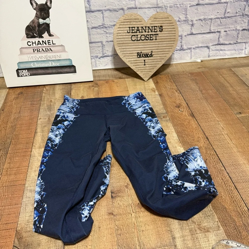 Alo Yoga Airbrush Leggings in Dark Crystal Navy blue
